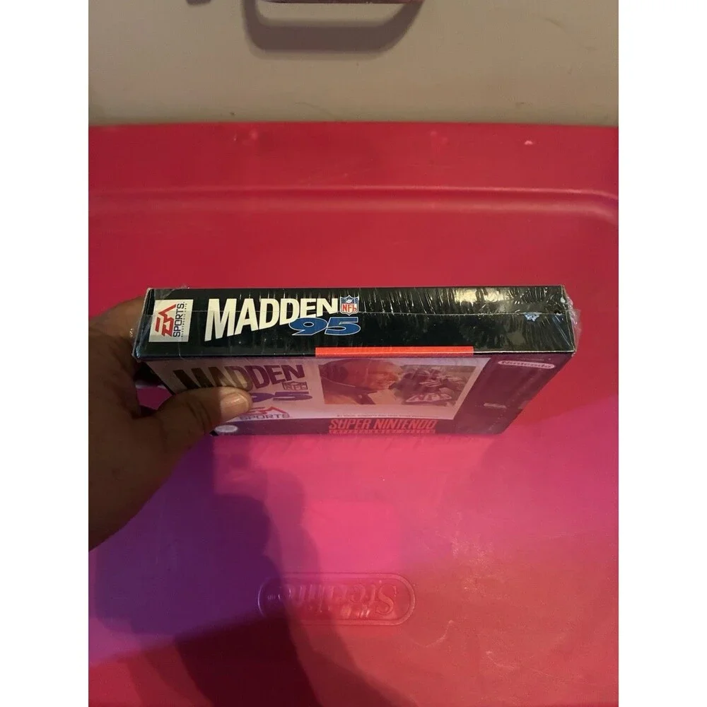 Madden NFL 95 (Super Nintendo SNES, 1994) NEW FACTORY SEALED see pictures